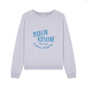 Maison Kitsuné Light Gray Knit Sweater